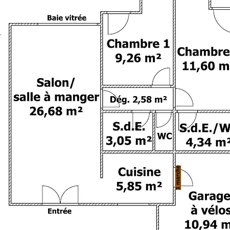 Moderne Pres De La - 4 Pers.